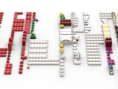 TwindBricks3D - 40565 Santa Workshop 3D print model