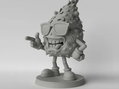 Bud Buddy  The Chill Nug Mascot 3D print model