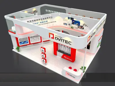 Booth - Area - 12X9-3DMAX2012-01 3D model