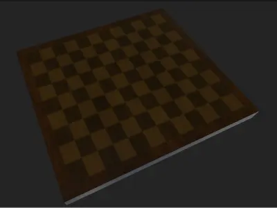 backgammon board Low-poly 3D model