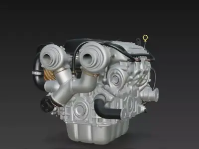 Toyota 2JZ-GTE Twin-Turbo Engine-High-Detail JDM Legend 3D model