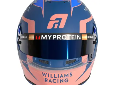 F1 Alex Albon Helmet 2024 3D model