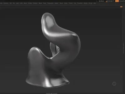 Modern Abstract Decorative sculpture 3d print model 34 3D print model