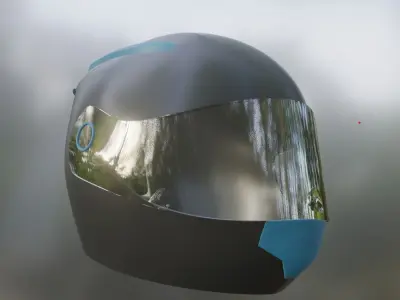 helmet Low-poly 3D model