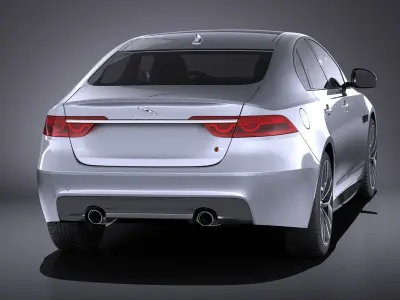 Jaguar XFS 2016 VRAY 3D model