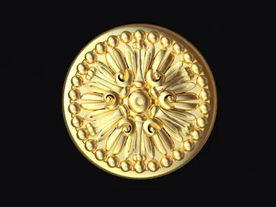Central decor ornament for furniture 3D model 150