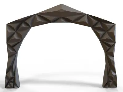 Red Carpet Arch Free 3D model