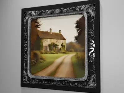 Victorian style picture frame 3D model