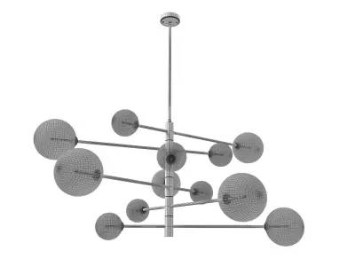 Argento L Pendant Lamp Free 3D model