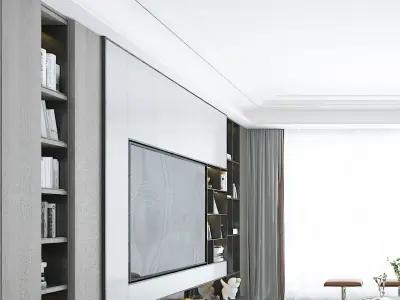 Living Luxury Modern Room 3D model