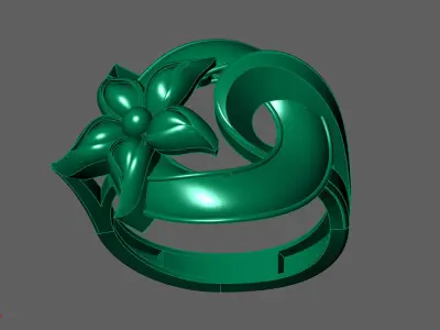 Plain Ring Women Ready STL 3DM Models Womens Rings 3D models 3D print model 27