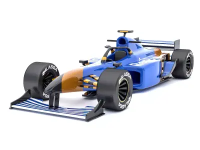 3D Formula 1 car model 02 Low-poly 3D model