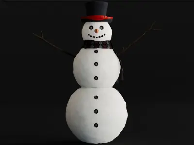 Snowman 3d Model 3D model