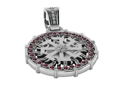 ANTIQUE LUXURY GOLDEN PENDANT 3D PRINTABLE MODEL 3D print model