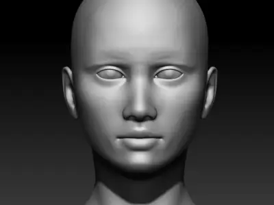 Female Low-poly 3D model