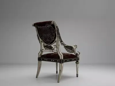 Baroque dining set 3D print model