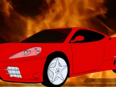 FERRARI 360 - 3DS - FBX - OBJ - iProp - ICLONE 7 3D model 3D model