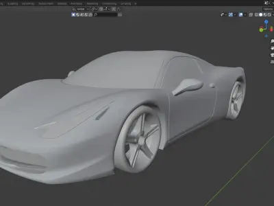 Ferrari 458 Italia  3D print model 3D print model