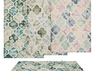 Rugs No 24 Low-poly 3D model