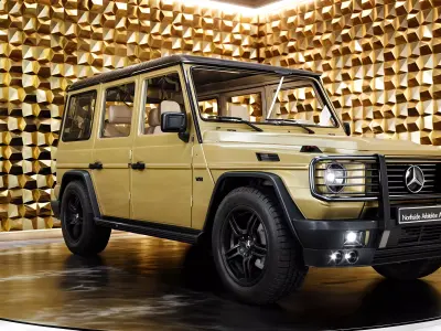 Mercedes G500 ARMY Low-poly 3D model