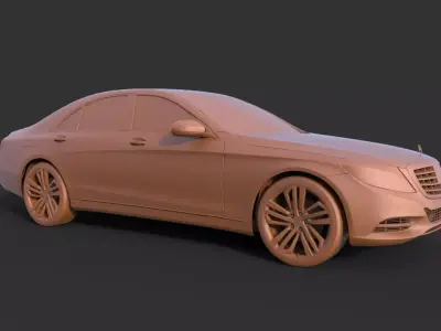 Mercedes-Benz S63 W222 3D print model