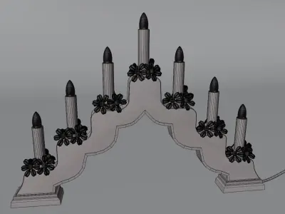 Candlestick Low-poly 3D model get