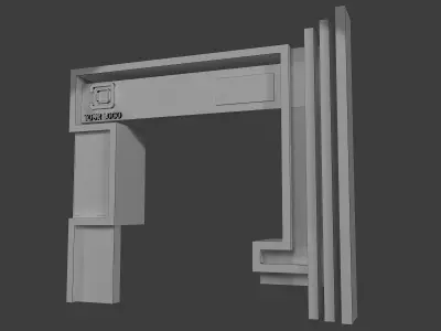 Fair Gate exhibition Event a442c 3D model