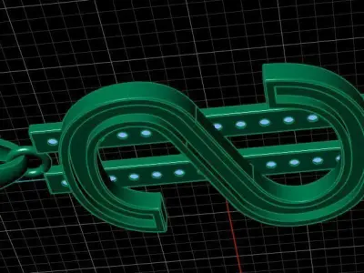 DOLLAR NECKLASE 3DM 3D print model