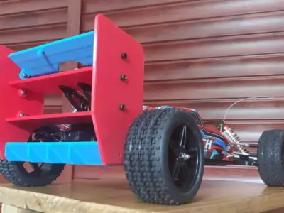 WLTOYS 104001 REAR WING AND DIFFUSER Free 3D print model