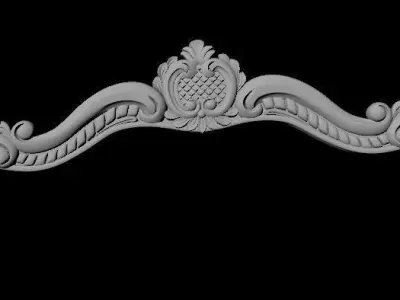 bed headboard and footboard 3D model