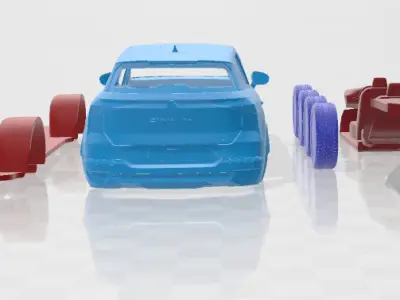 Renault Symbioz - Separate Parts STL Model 3D print model