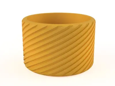 SPIRAL CACTUS PLANTER 3D print model