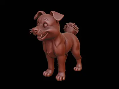 Dog Animal Sculpture 3D print model buy
