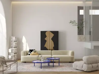 Modern residential indoor 3 d model 3D model