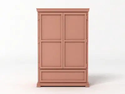 Designer Tall Cupboard 3D model