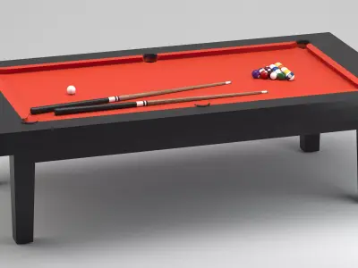 Billiard Table 01 3D model