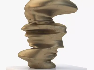 Level Head Sculpture By Tony Cragg 3D model