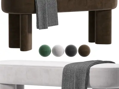 Charlie Bench By Sofacompany 3D model