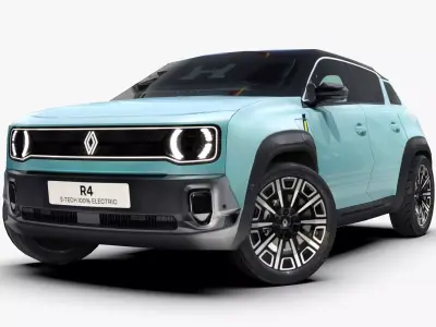 RENAULT 4 2025 NEW Low-poly 3D model