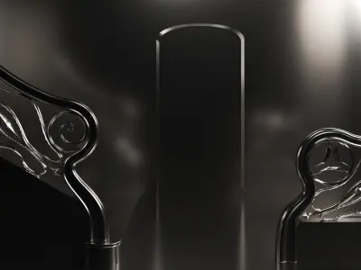 Stairway ramps - Casa Batllo Atrium - Gaudi 3D model