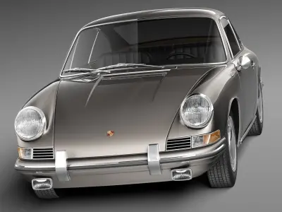Porsche 901 coupe 1964 3D model