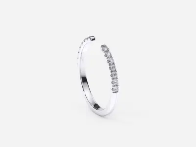 ZDR0164 diamond ring 3D print model