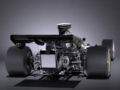 Lotus 72d 1970-1975 John Player Special Grand Prix VRAY 3D model