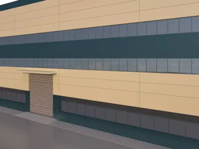Industrial Building Factory 021 3D model