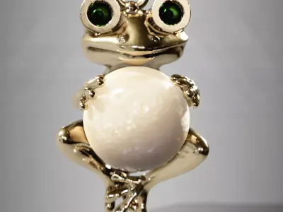 pendant frog 3D print model