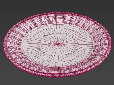 Baking dish with decoration Free 3D model