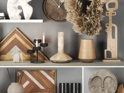 decorative set  01 3D model