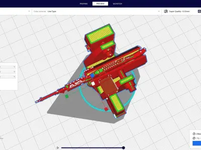 M240B weapon Ship 3D print model
