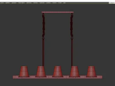 ANKE LUXURY CHANDELIER 2 Low-poly 3D model