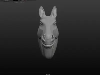 Horse head 3D model